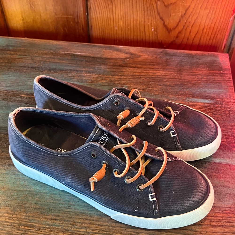 Sperry Navy Canvas Sneakers
